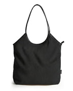 Corduroy Tote Bag with Zipper