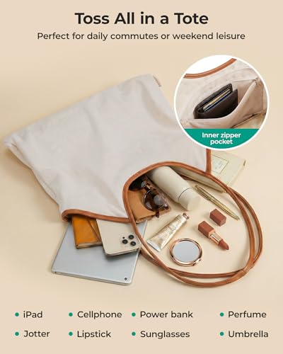 Corduroy Tote Bag with Zipper