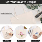 Blank Cotton Canvas Tote Bag Set