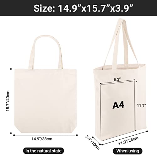 Blank Cotton Canvas Tote Bag Set