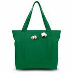Canvas Tote Bag with Zipper Pocket