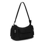 Black Nylon Multi Pocket Hobo Bag