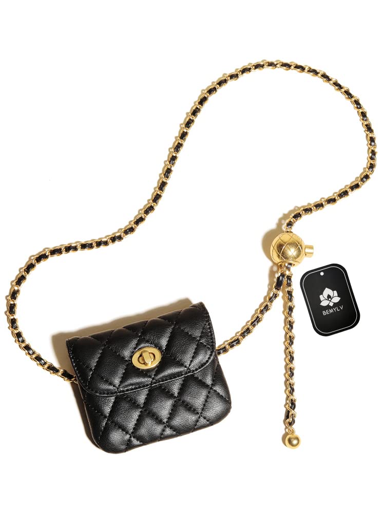 Leather Chain Belt Bag