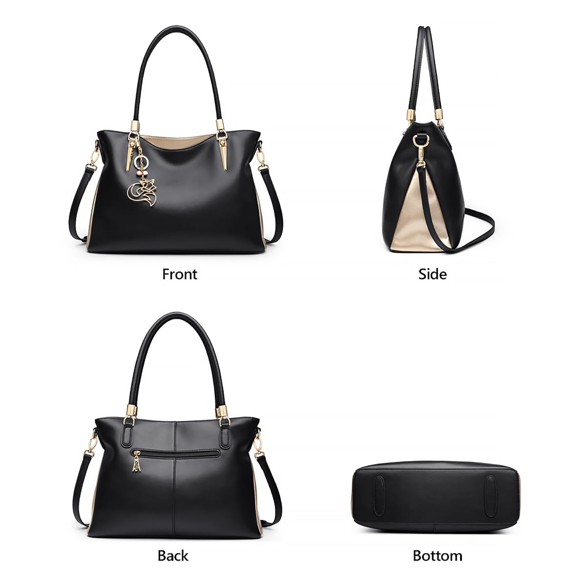 Large Genuine Leather Tote Bag