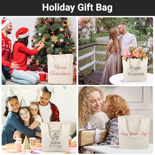Blank Cotton Canvas Tote Bag Set