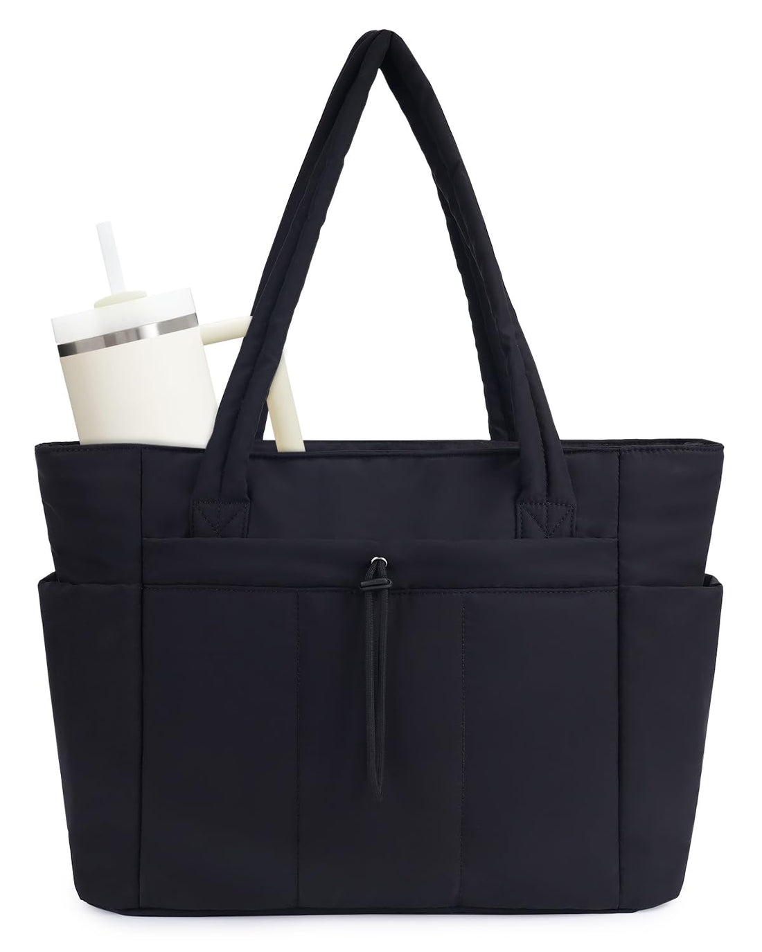 Puffer Tote Bag with Laptop Compartment