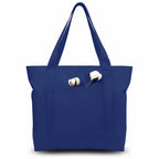 Canvas Tote Bag with Zipper Pocket
