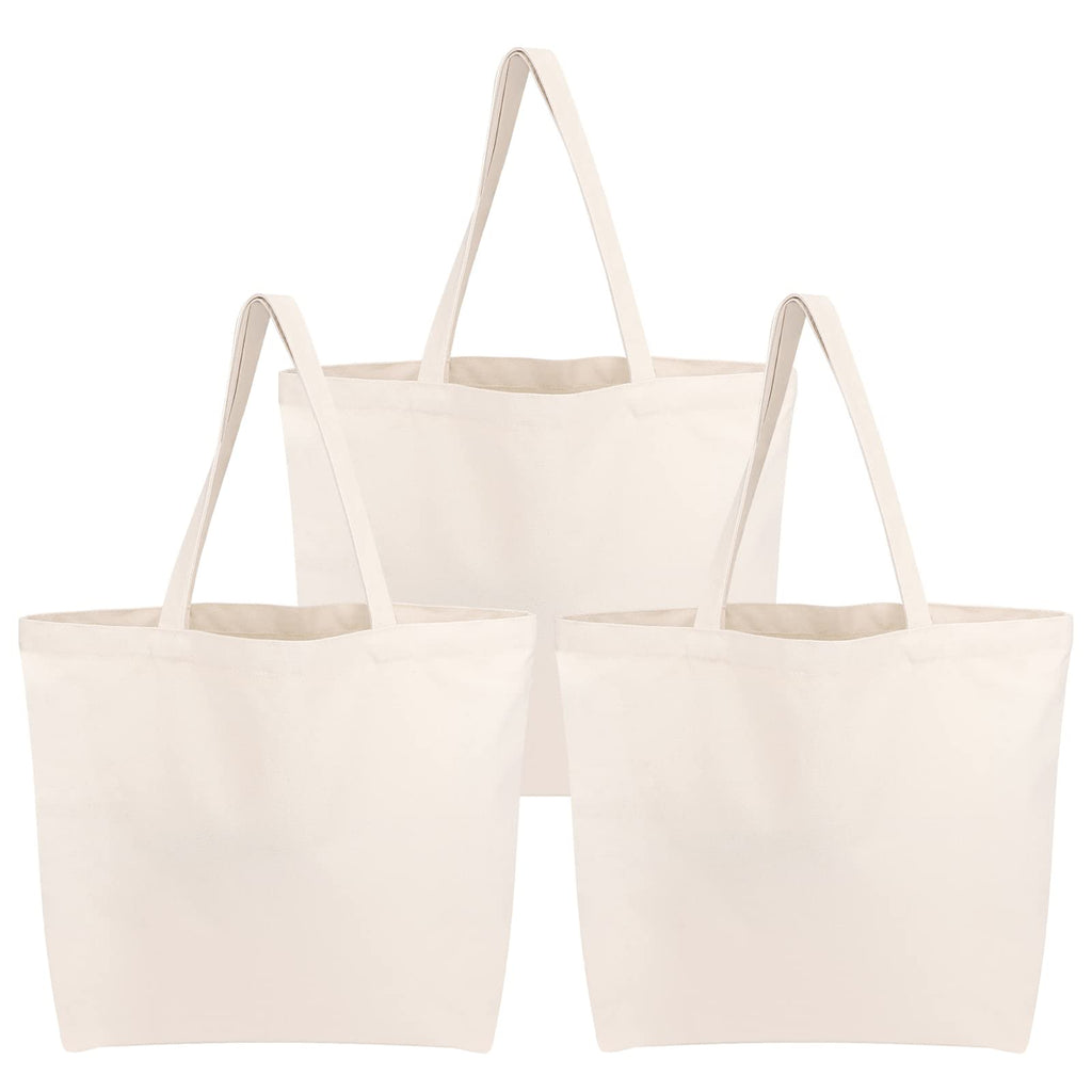 Blank Cotton Canvas Tote Bag Set
