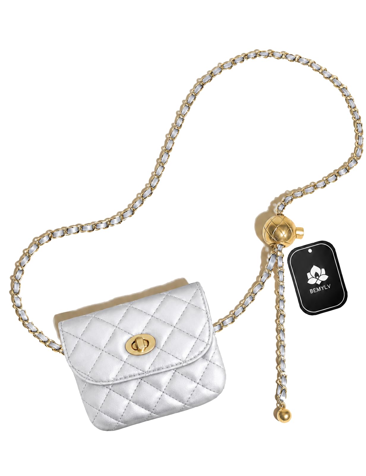 Leather Chain Belt Bag