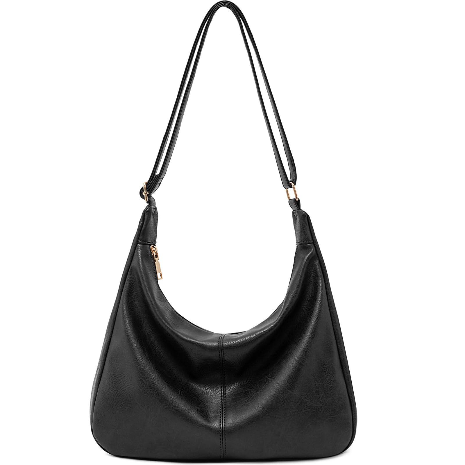 Foldable Vegan Leather Hobo Bag