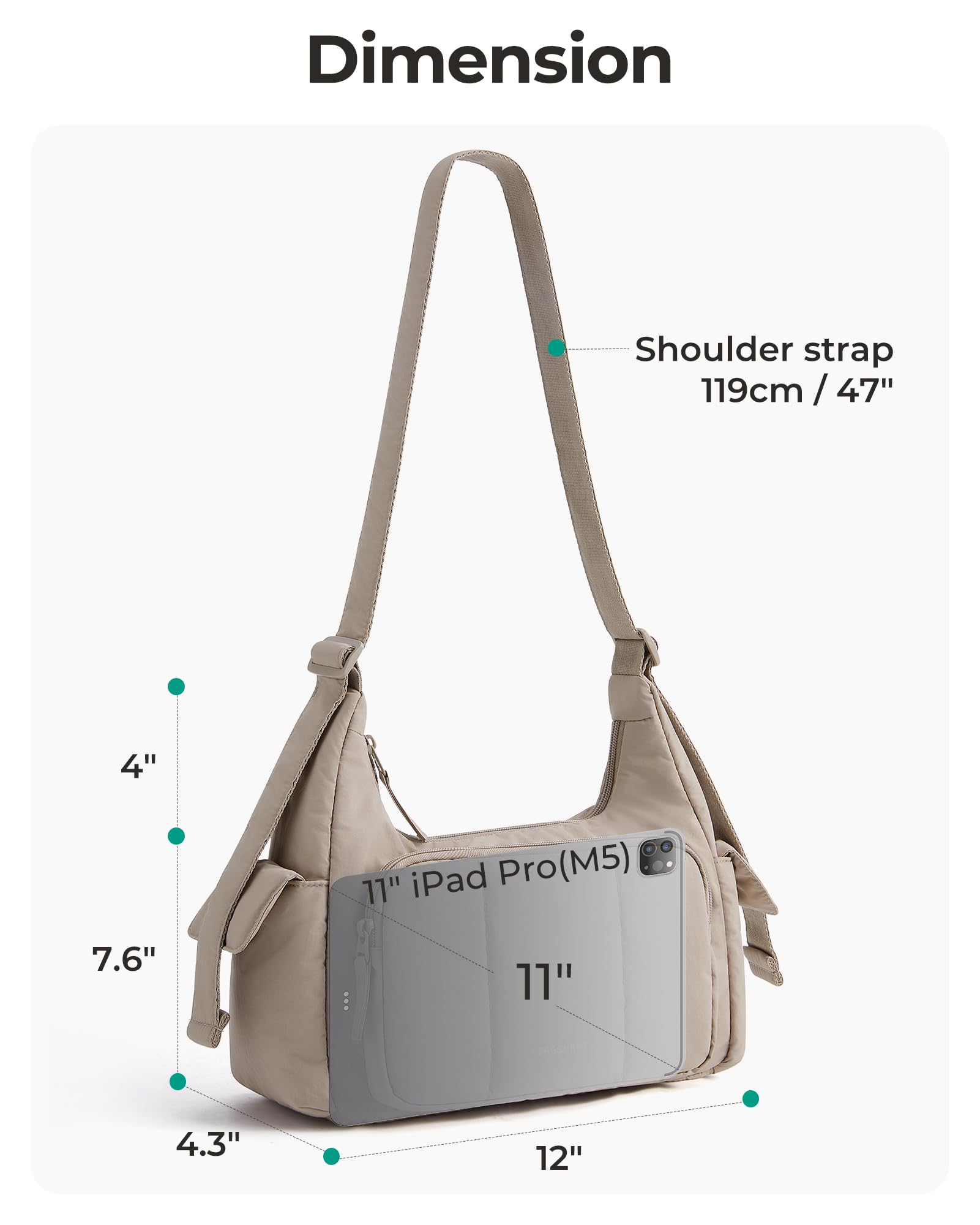 Lightweight Puffer Crossbody Bag