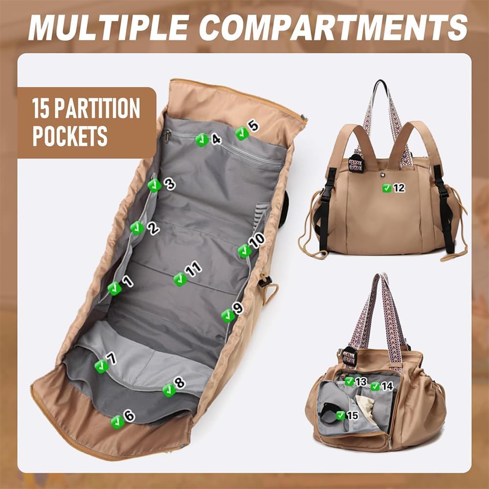Convertible Diaper Tote Backpack