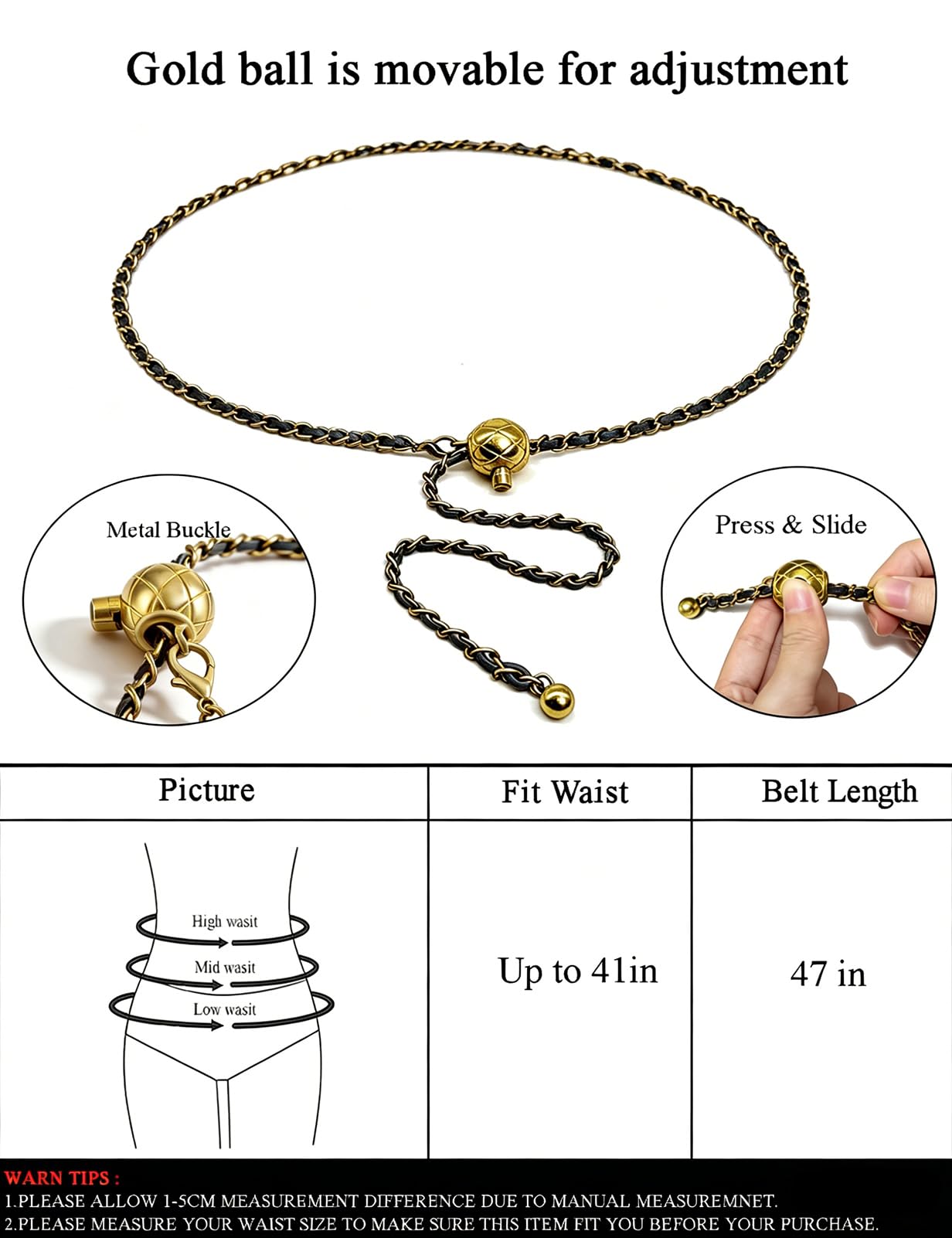 Leather Chain Belt Bag