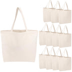 Blank Cotton Canvas Tote Bag Set