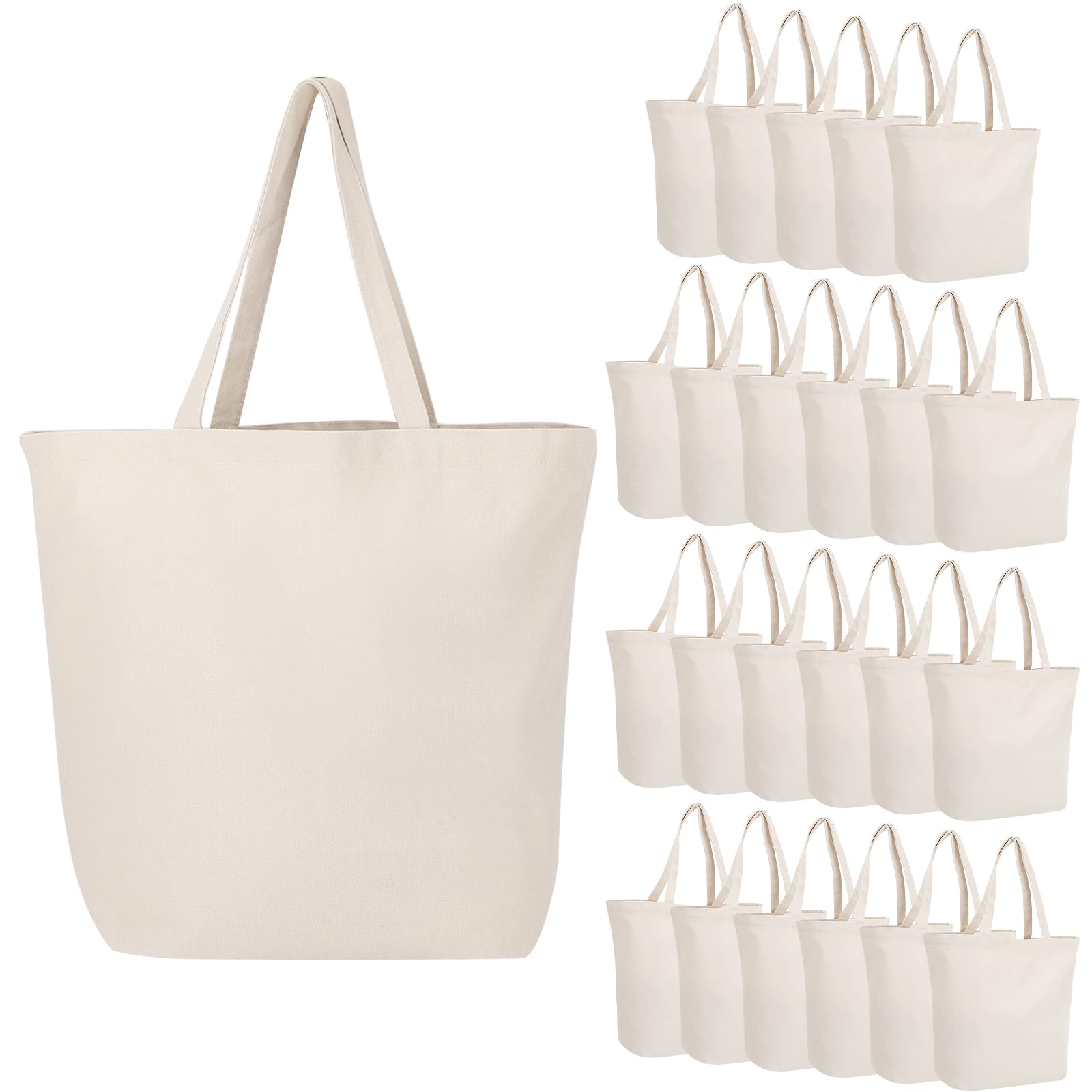 Blank Cotton Canvas Tote Bag Set