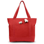 Canvas Tote Bag with Zipper Pocket