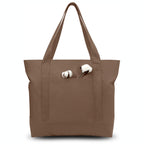 Canvas Tote Bag with Zipper Pocket