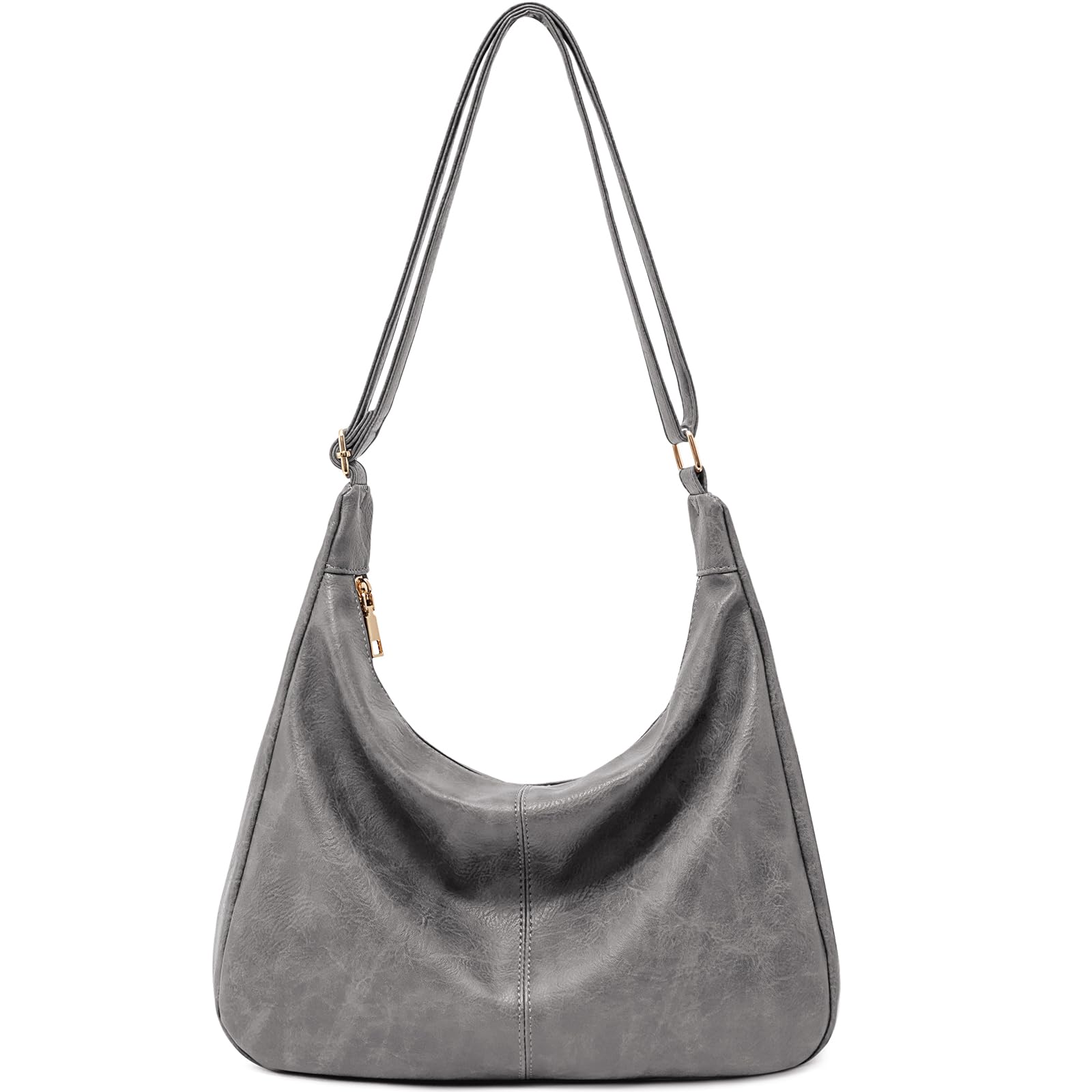 Foldable Vegan Leather Hobo Bag