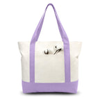 Canvas Tote Bag with Zipper Pocket