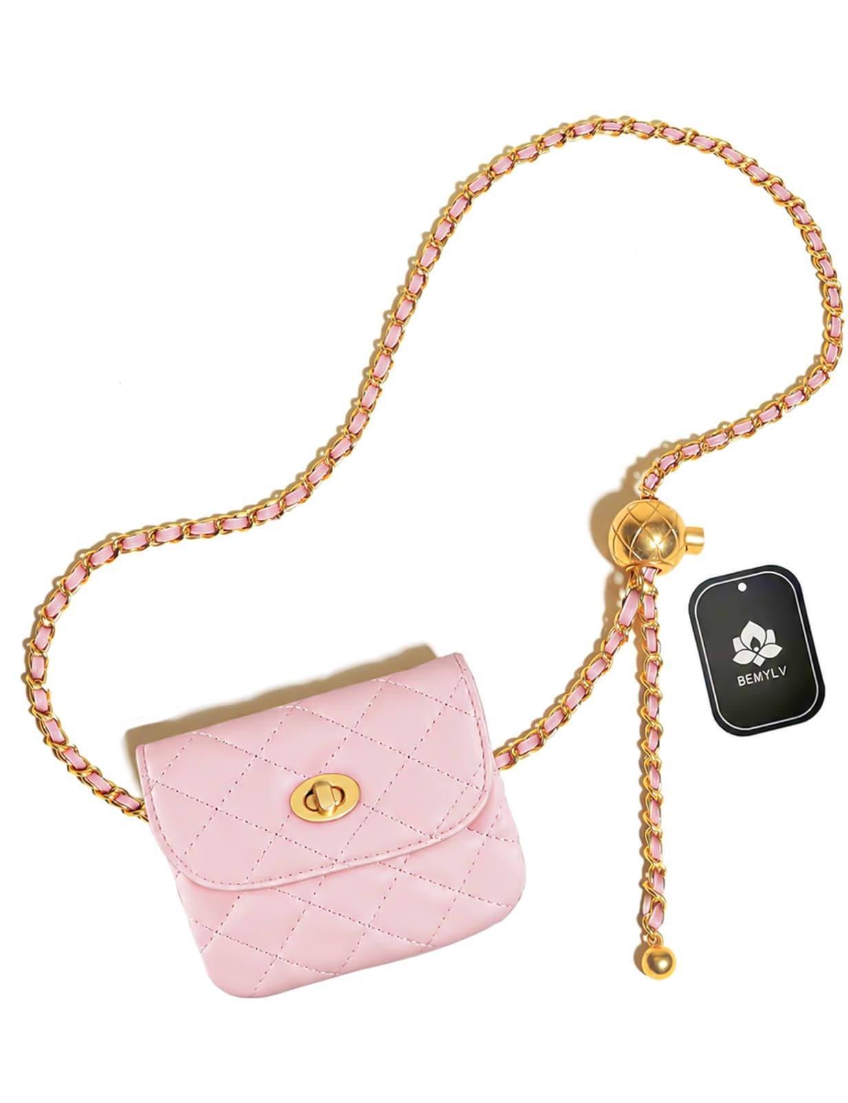 Leather Chain Belt Bag