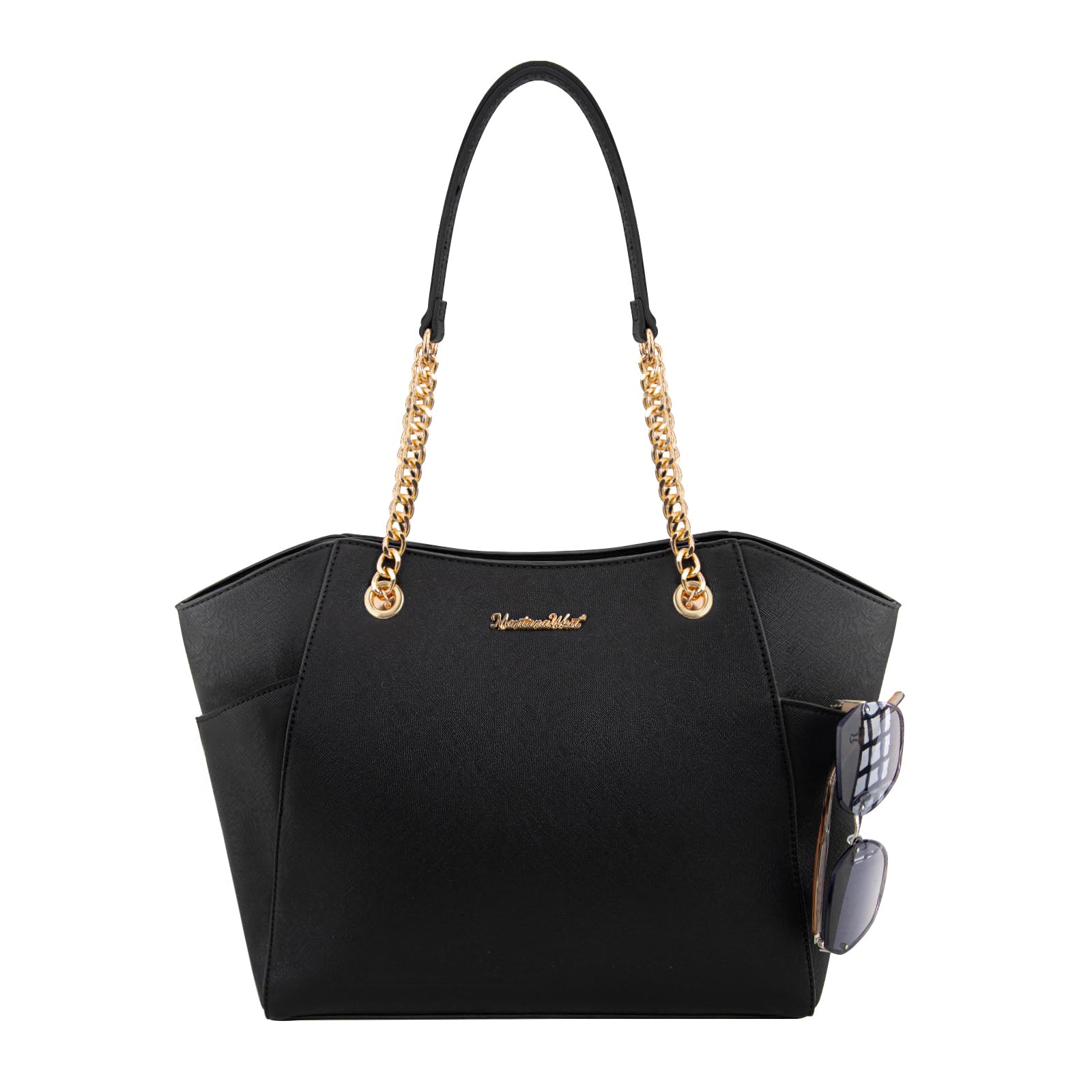 Chain Top Handle Tote Bag