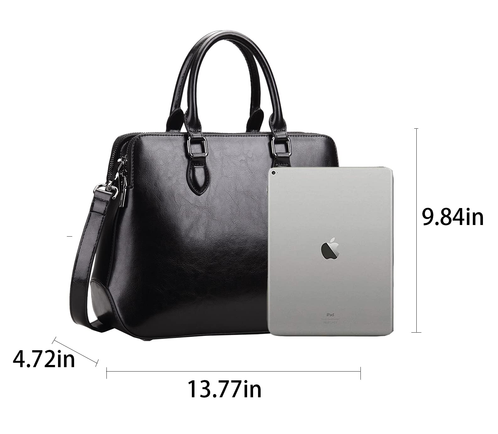 Genuine Leather Tote Crossbody Bag