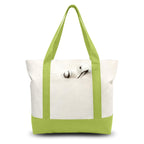 Canvas Tote Bag with Zipper Pocket