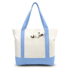 Canvas Tote Bag with Zipper Pocket
