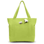 Canvas Tote Bag with Zipper Pocket