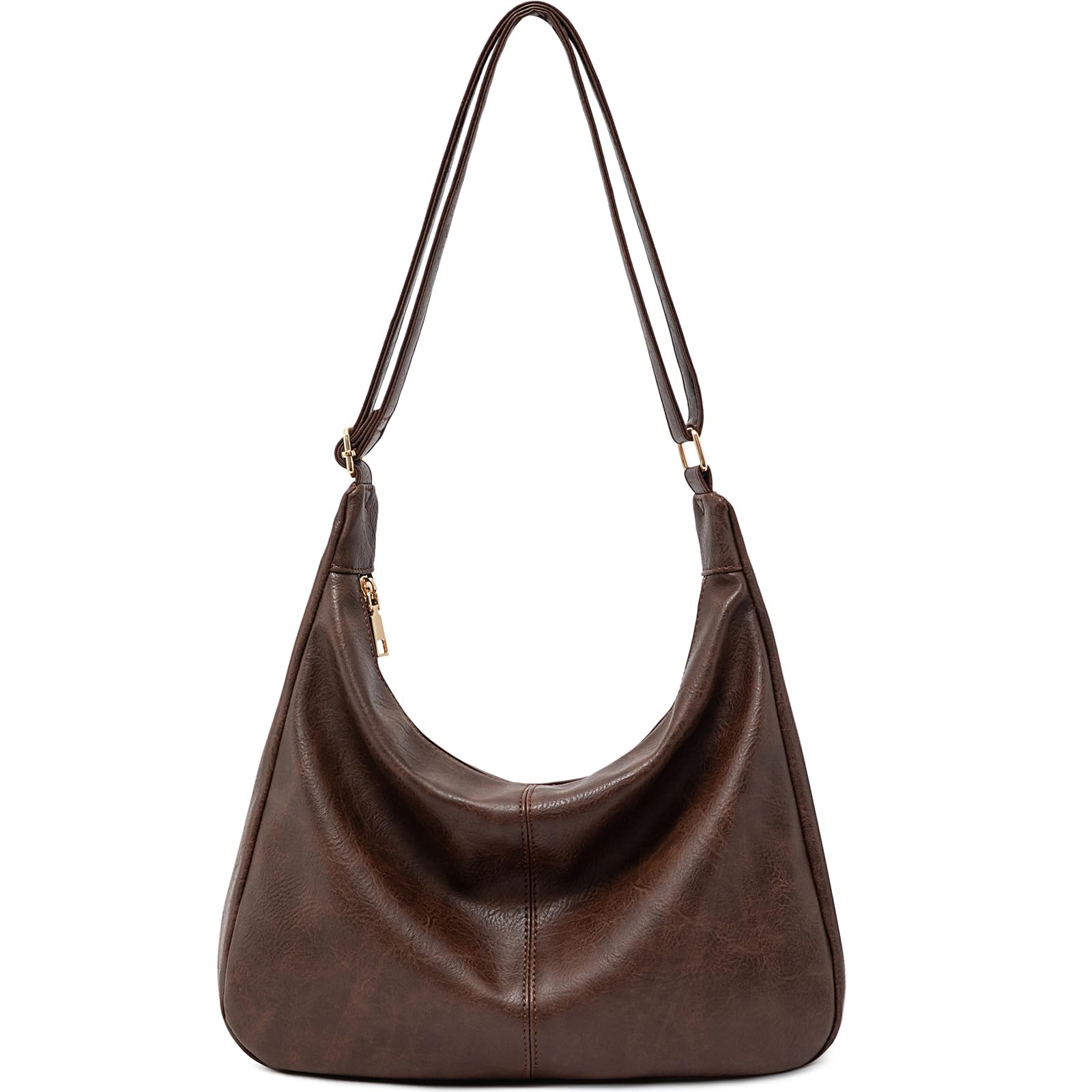Foldable Vegan Leather Hobo Bag