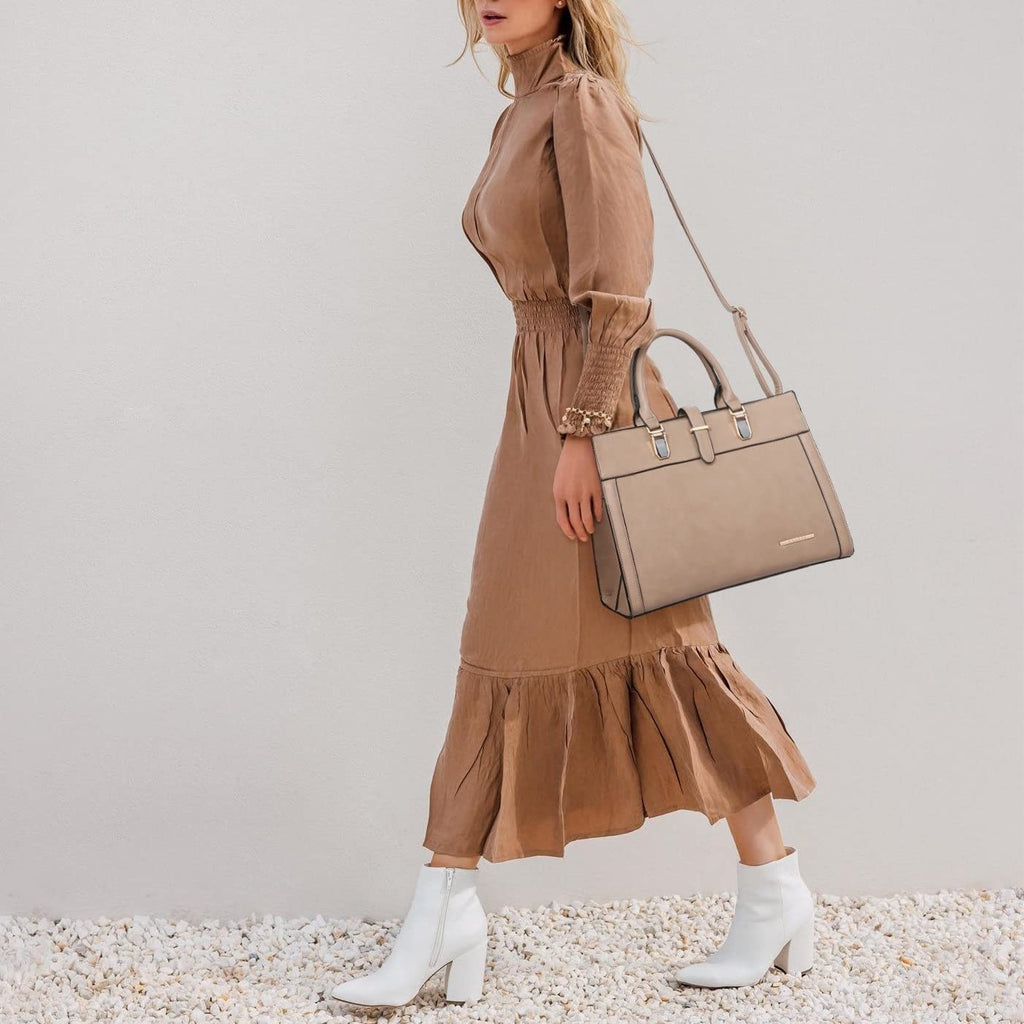 Flap Top Handle Satchel Bag