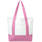 Canvas Tote Bag with Outer Pocket