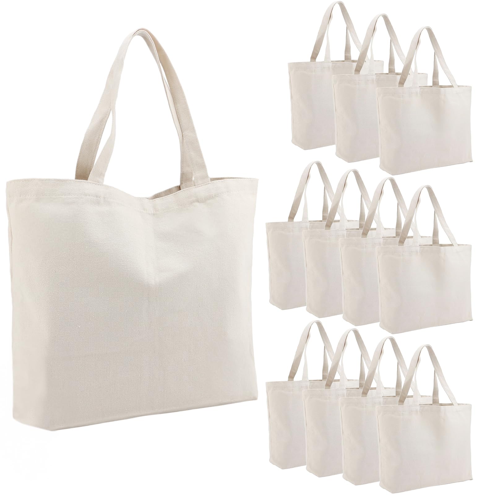 Blank Cotton Canvas Tote Bag Set