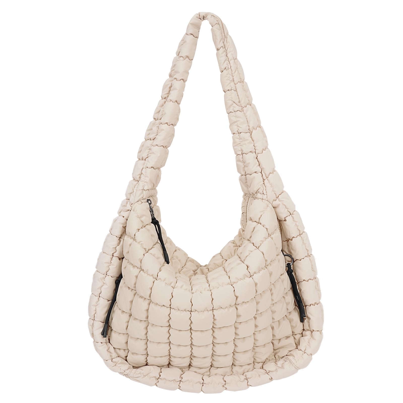 Large Quilted Puffer Tote Bag