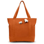 Canvas Tote Bag with Zipper Pocket