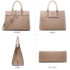Flap Top Handle Satchel Bag