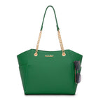 Chain Top Handle Tote Bag