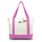 Canvas Tote Bag with Zipper Pocket