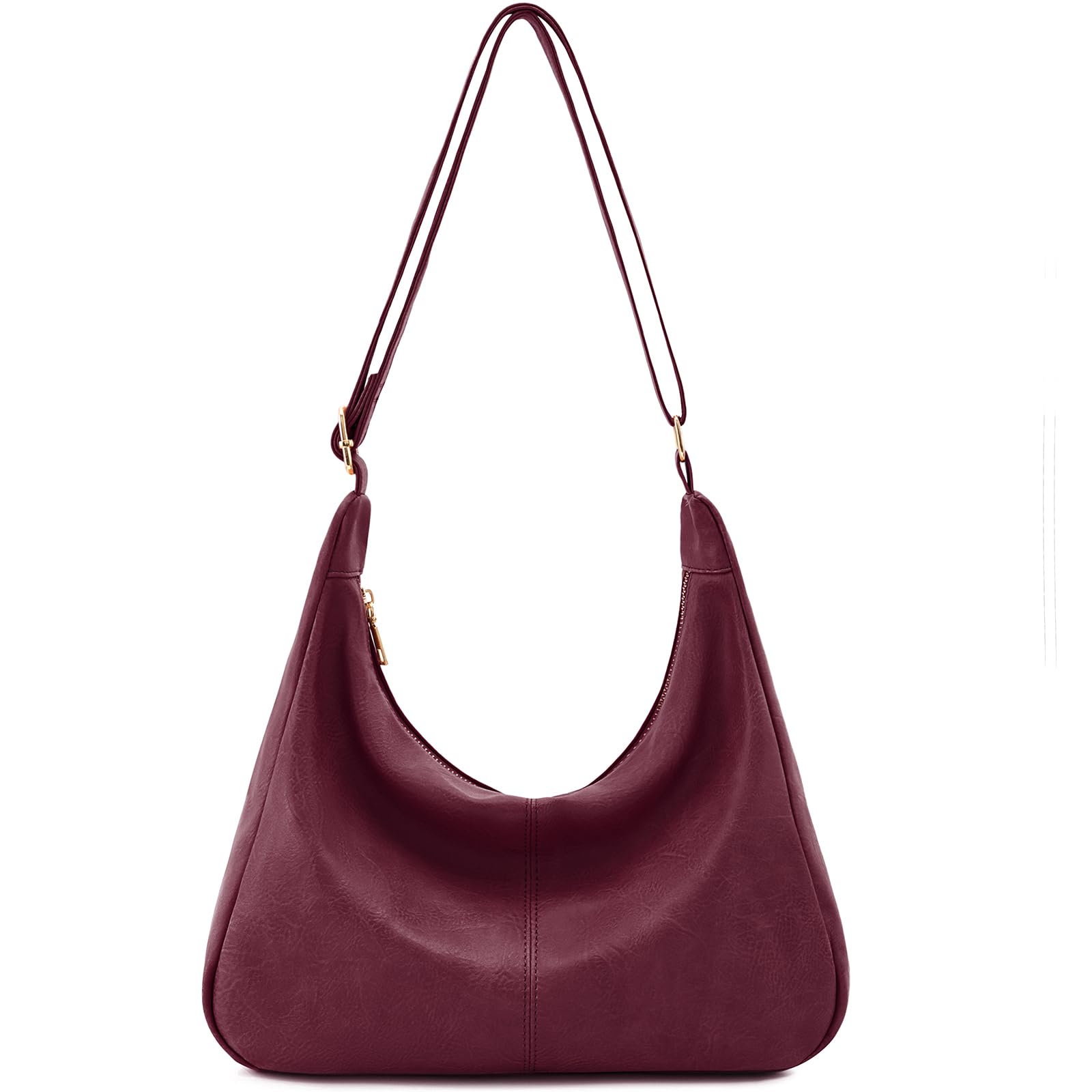Foldable Vegan Leather Hobo Bag