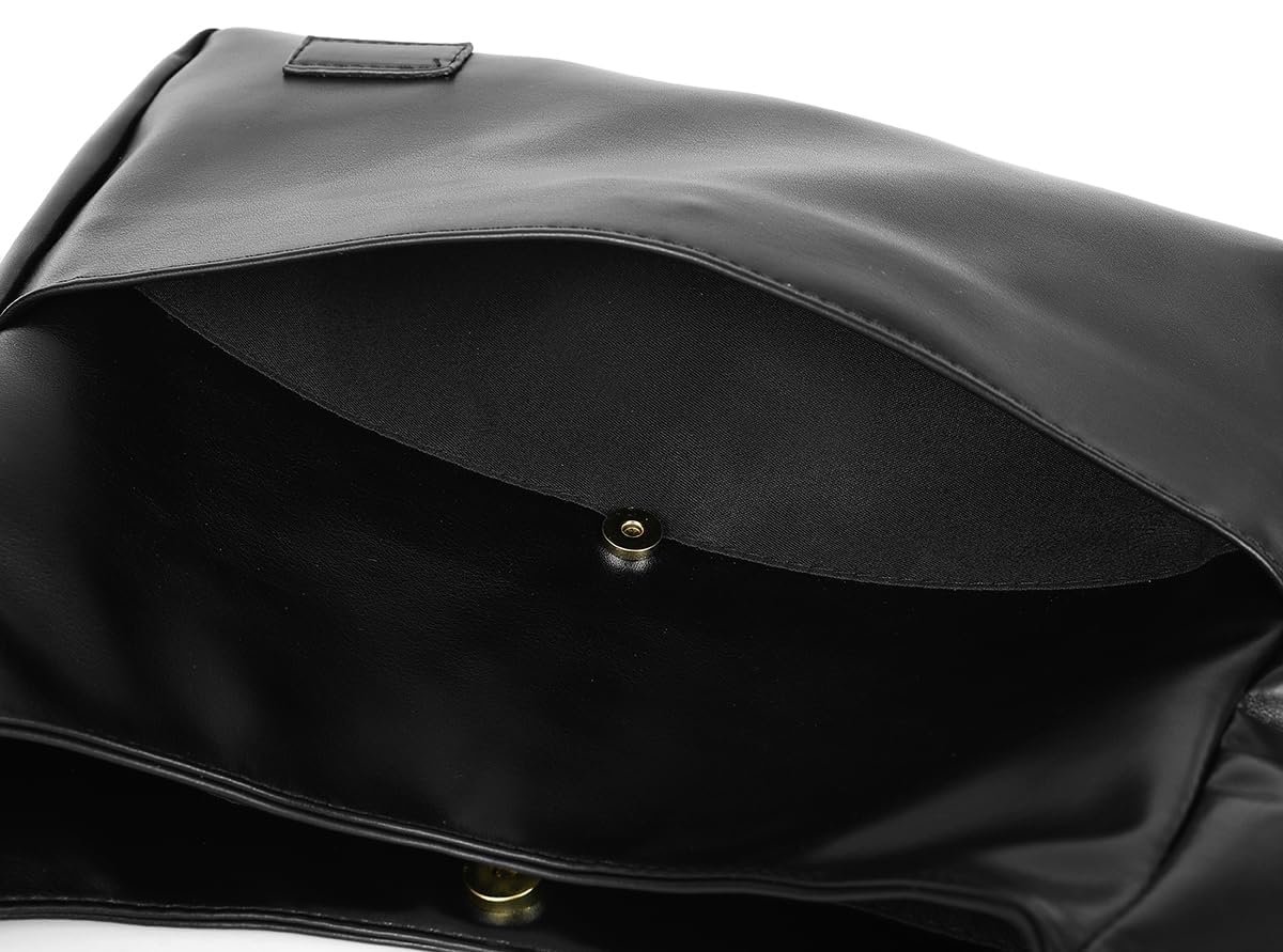 Large Vegan Leather Tote Bag