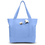 Canvas Tote Bag with Zipper Pocket