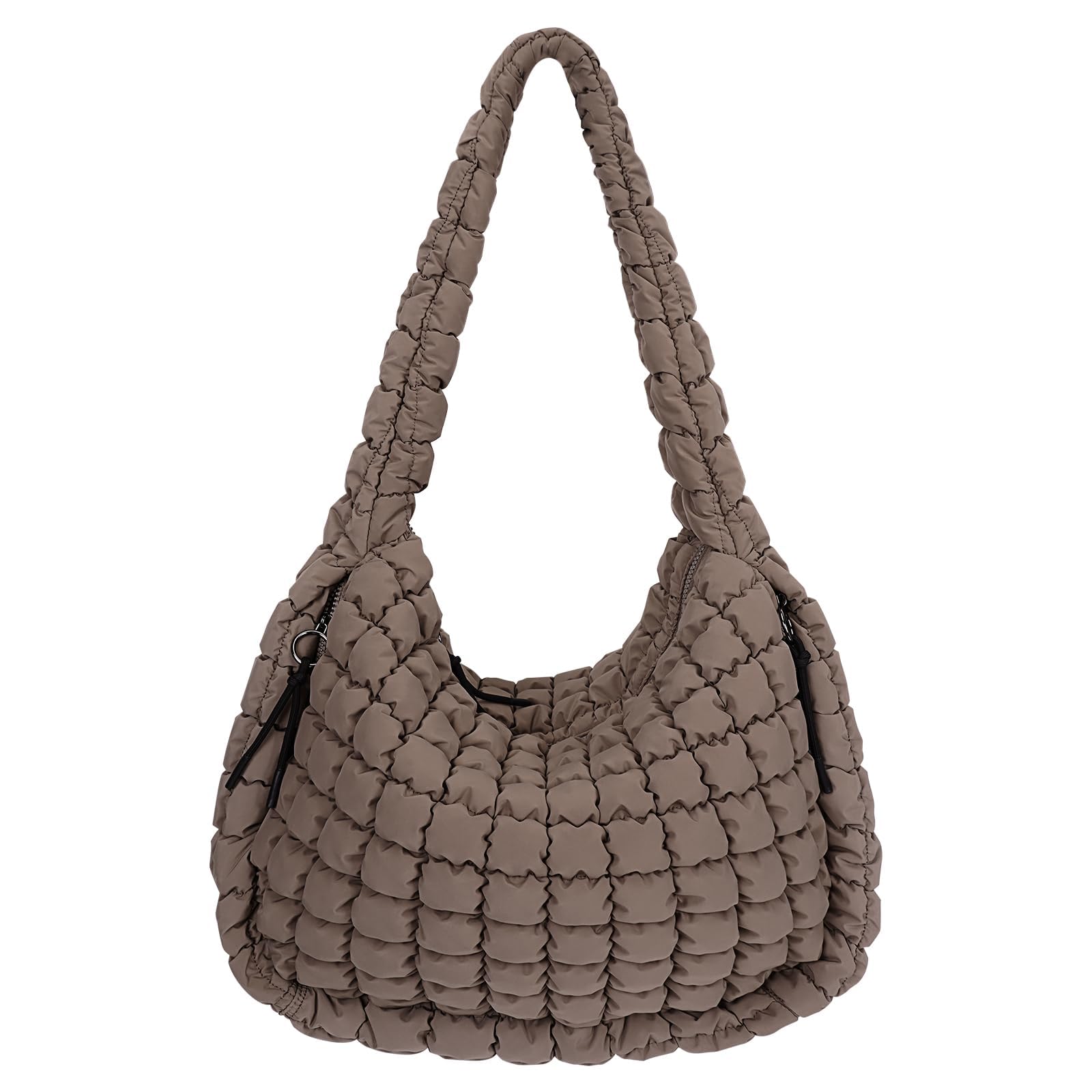 Large Quilted Puffer Tote Bag