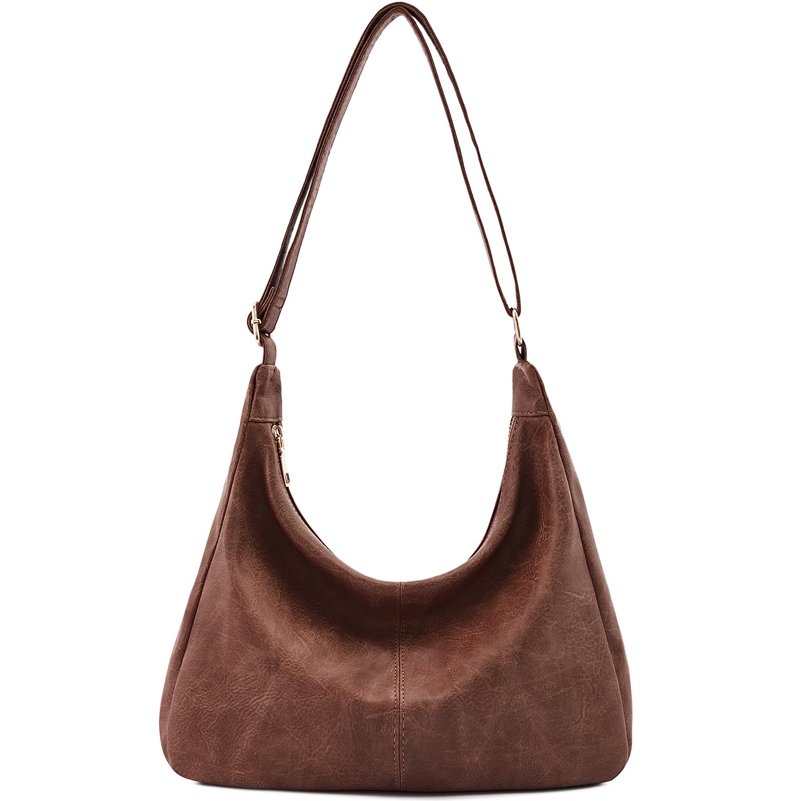 Foldable Vegan Leather Hobo Bag