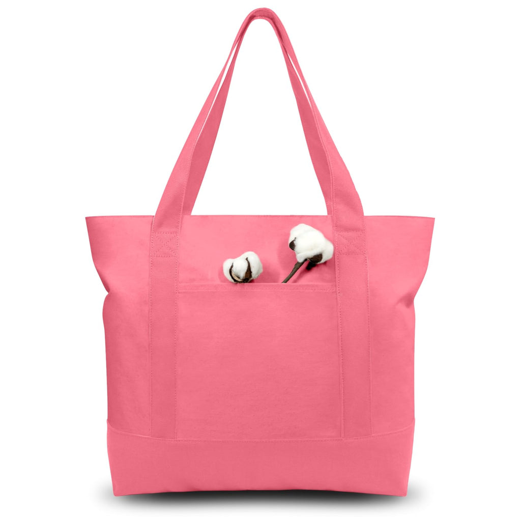 Canvas Tote Bag with Zipper Pocket