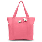 Canvas Tote Bag with Zipper Pocket