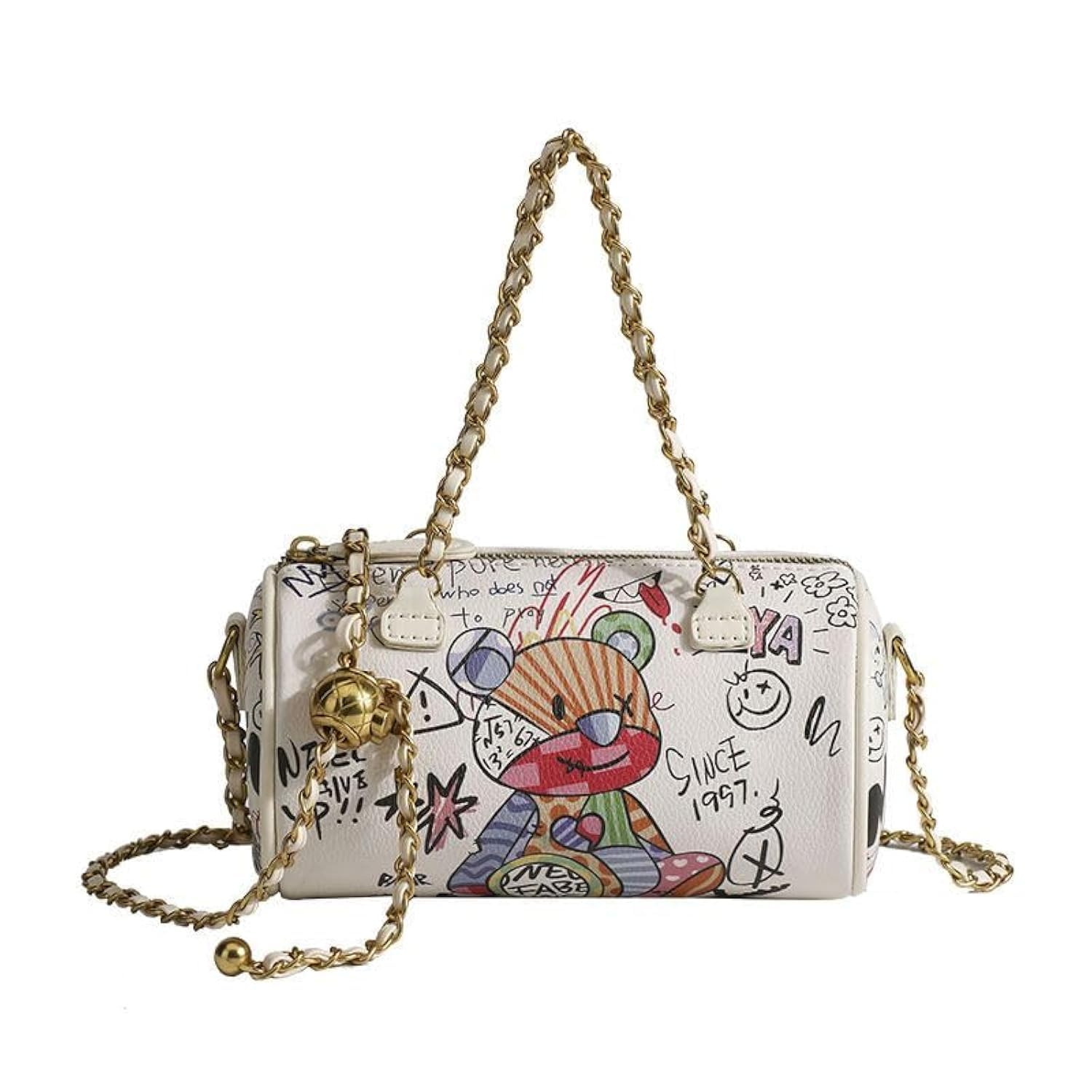 Graffiti Mini Chain Crossbody Bag