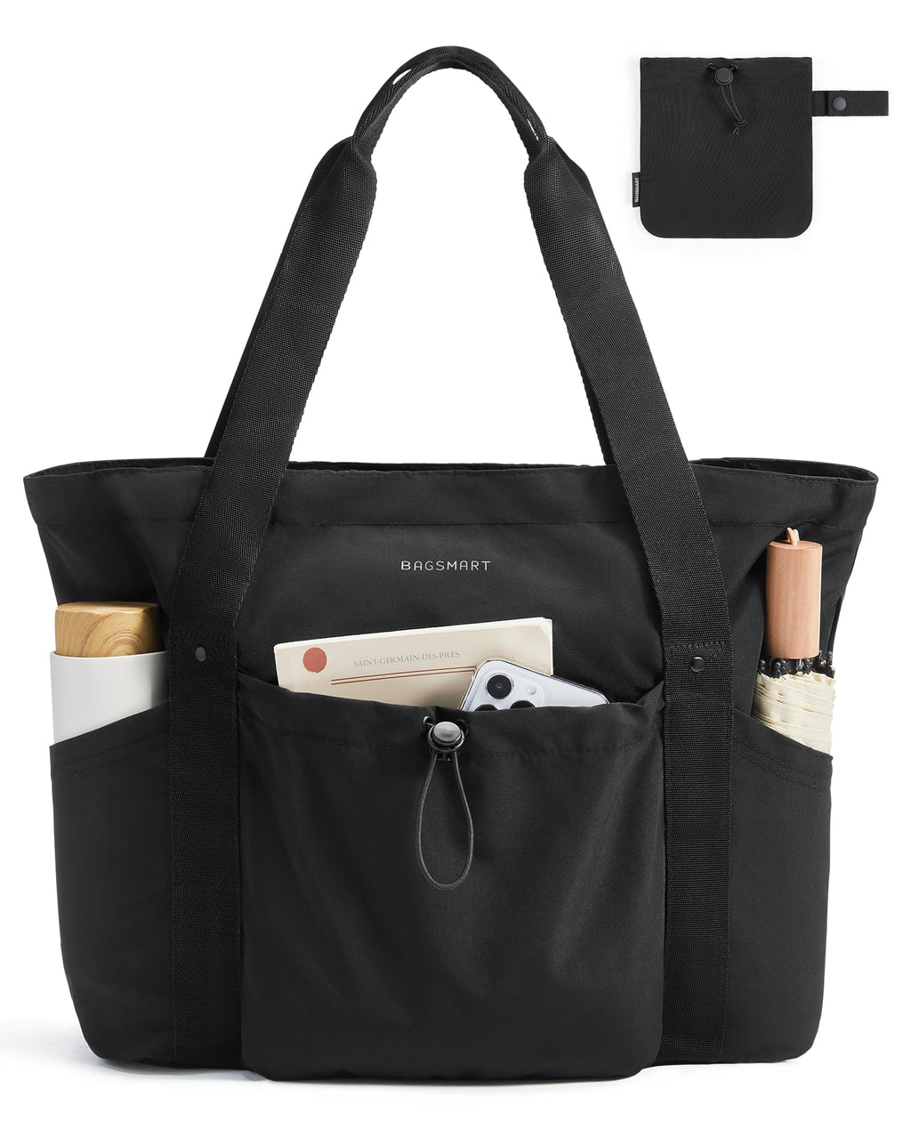 Foldable Drawstring Tote Bag