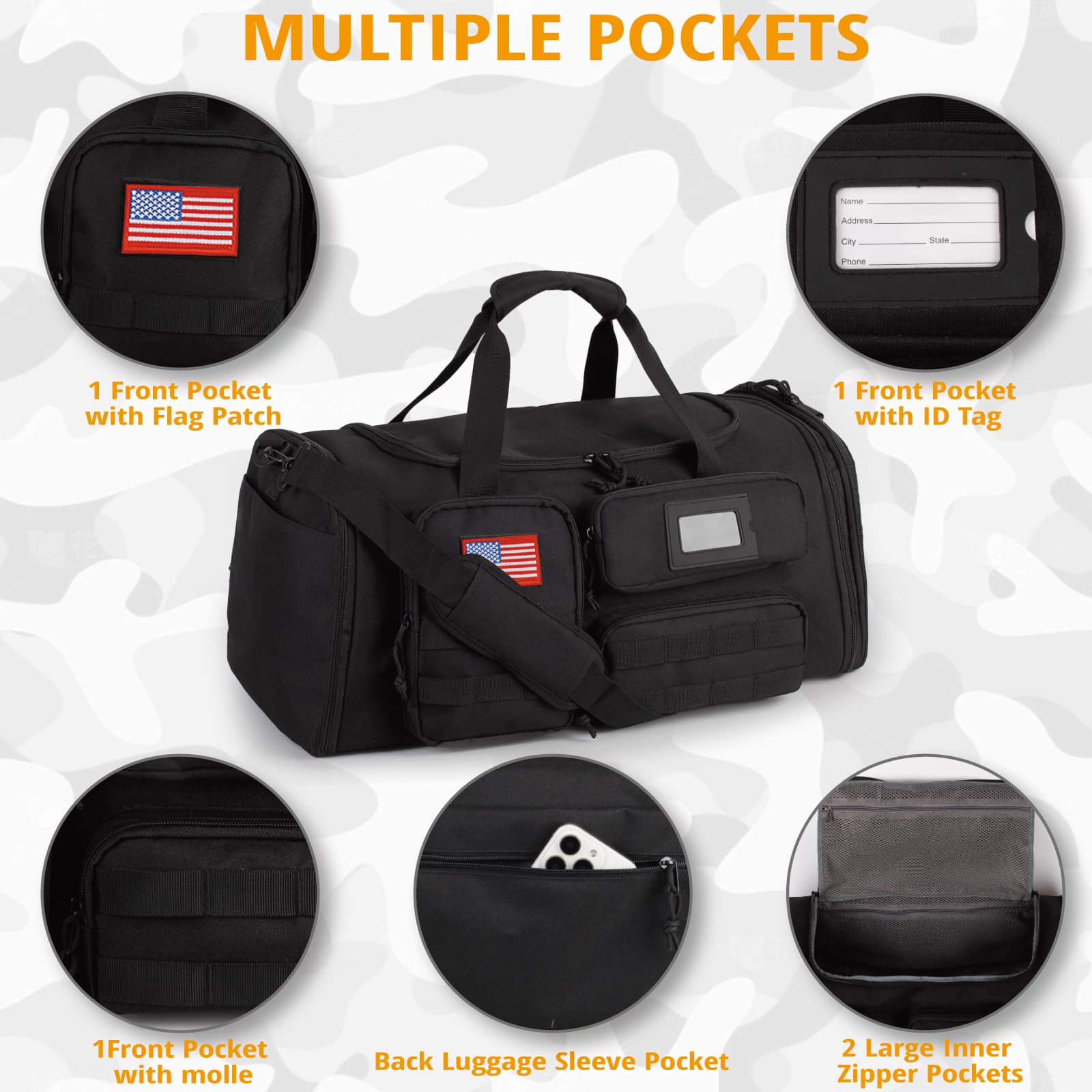 Expandable 3 in 1 Gym Duffle Bag