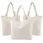 Blank Cotton Canvas Tote Bag Set