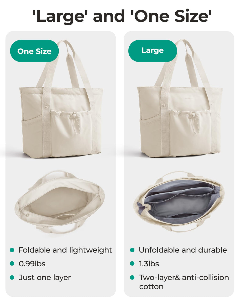 Foldable Drawstring Tote Bag